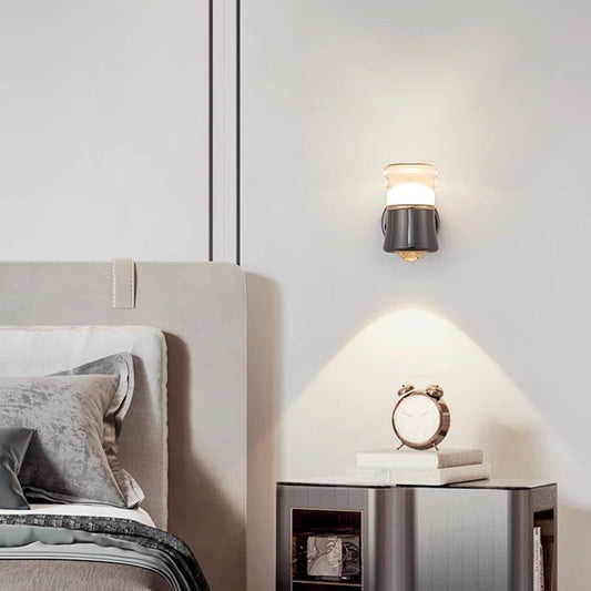 Scandinavian Iron Optical Lens LED Wall Sconce Lamp