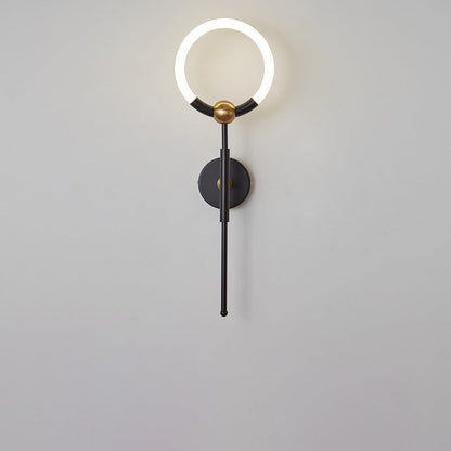 Nordic Round Circle Iron Acrylic LED Wall Sconce Lamp