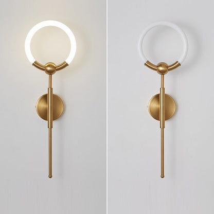 Nordic Round Circle Iron Acrylic LED Wall Sconce Lamp
