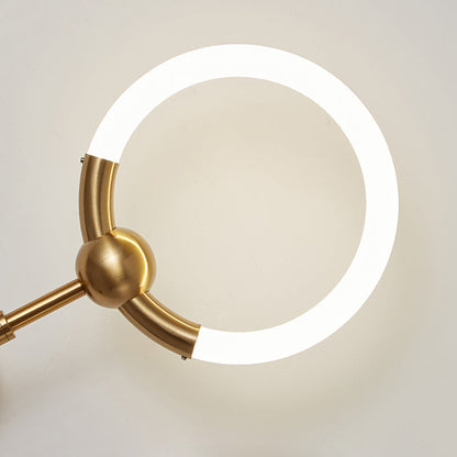 Nordic Round Circle Iron Acrylic LED Wall Sconce Lamp