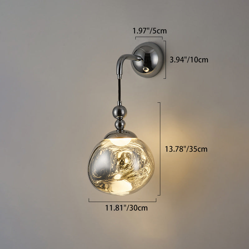 Nordic Lava Ball Acrylic Hardware LED Wall Sconce Lamp