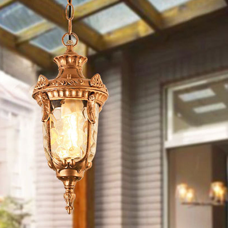 Traditional Glass Dome Pendant Light