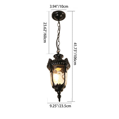 Traditional Glass Dome Pendant Light