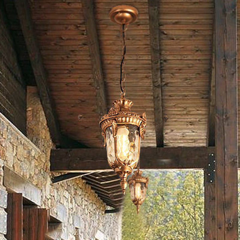 Traditional Glass Dome Pendant Light