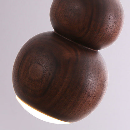 Chinese Copper Walnut Lampshade 1 - Light Wall Sconce Lamp