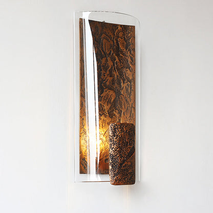 Deco Semicircle Glass Aluminum 1 - Light Wall Sconce Lamp
