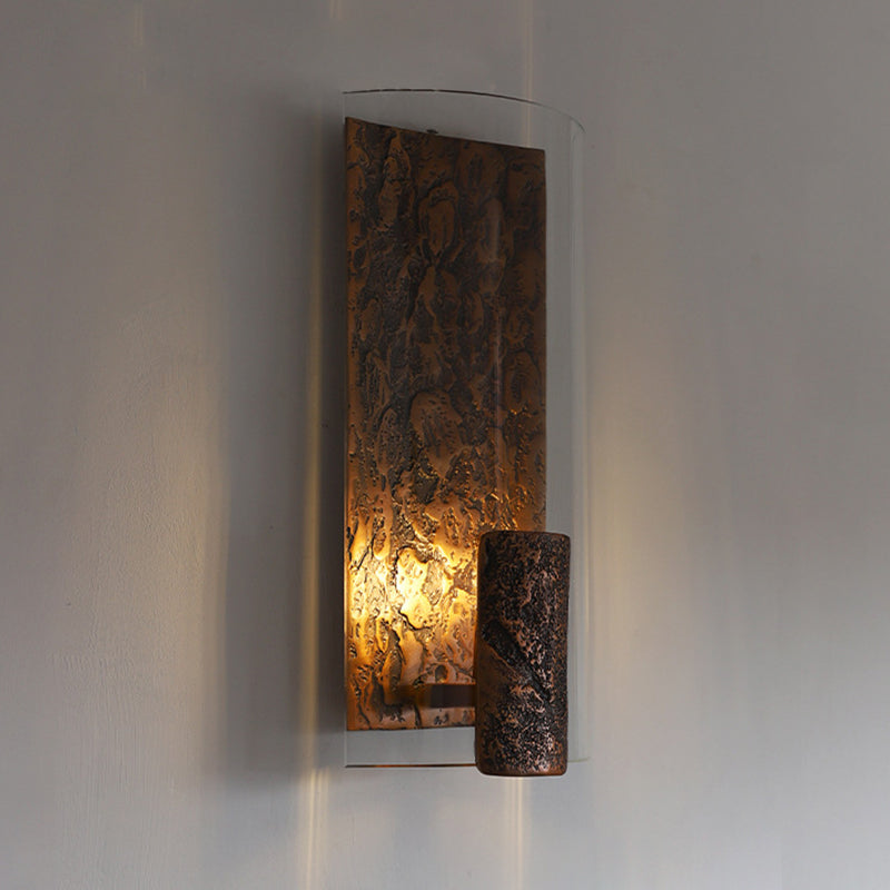 Deco Semicircle Glass Aluminum 1 - Light Wall Sconce Lamp