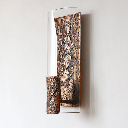 Deco Semicircle Glass Aluminum 1 - Light Wall Sconce Lamp