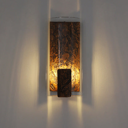 Deco Semicircle Glass Aluminum 1 - Light Wall Sconce Lamp