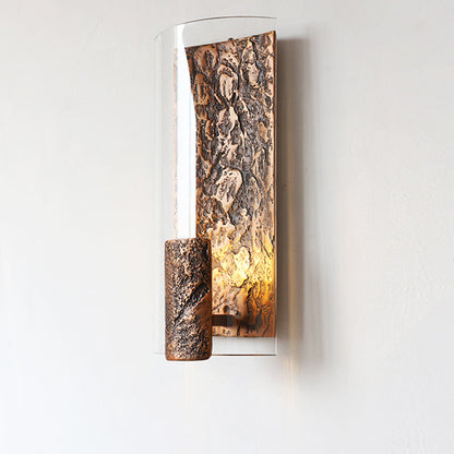 Deco Semicircle Glass Aluminum 1 - Light Wall Sconce Lamp