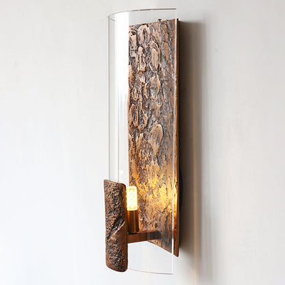 Deco Semicircle Glass Aluminum 1 - Light Wall Sconce Lamp
