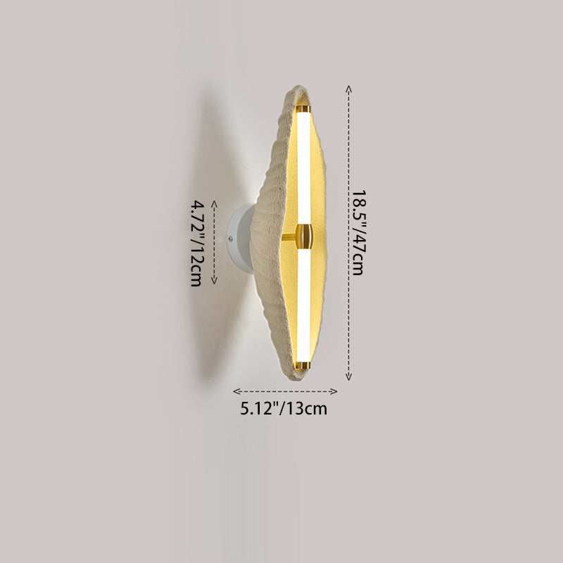 Scandinavian Shell Resin Iron LED Wall Sconce Lamp