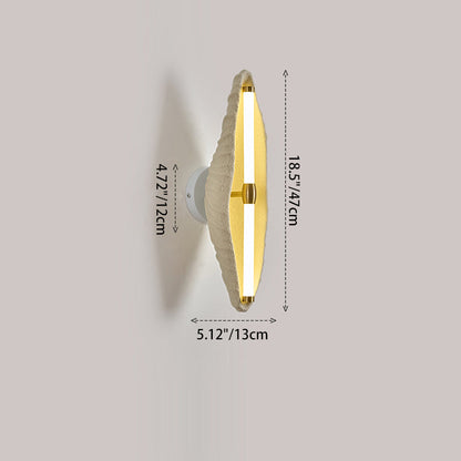 Scandinavian Shell Resin Iron LED Wall Sconce Lamp