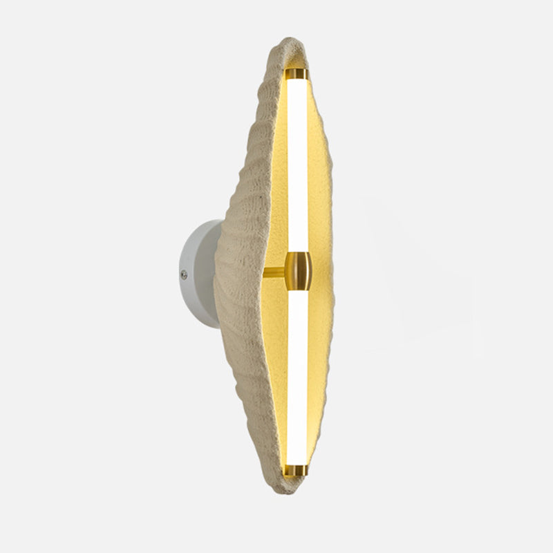 Scandinavian Shell Resin Iron LED Wall Sconce Lamp