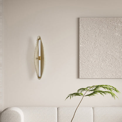Scandinavian Shell Resin Iron LED Wall Sconce Lamp