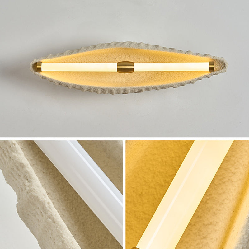 Scandinavian Shell Resin Iron LED Wall Sconce Lamp