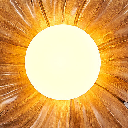 Japanese Orb Resin Roto-molding 1 - Light Wall Sconce Lamp