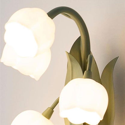French Floral Bouquet Iron PC 5 - Light Wall Sconce Lamp