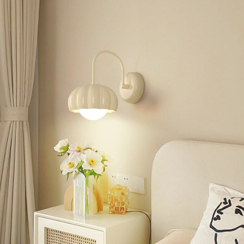 Cream Pumpkin Resin PE Hardware 1 - Light Wall Sconce Lamp