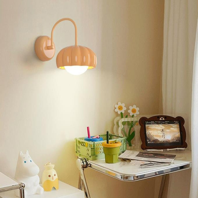 Cream Pumpkin Resin PE Hardware 1 - Light Wall Sconce Lamp