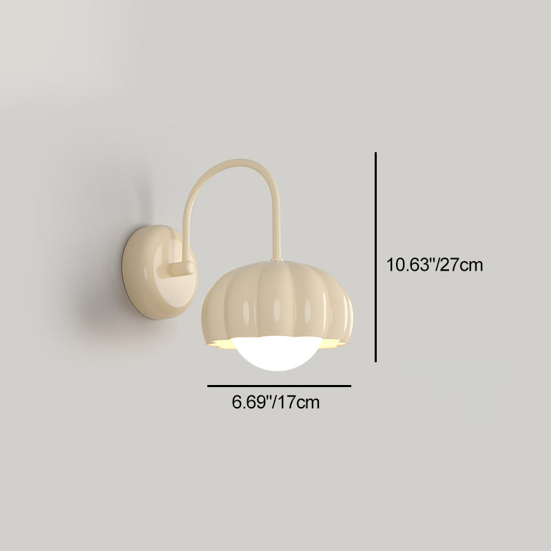 Cream Pumpkin Resin PE Hardware 1 - Light Wall Sconce Lamp