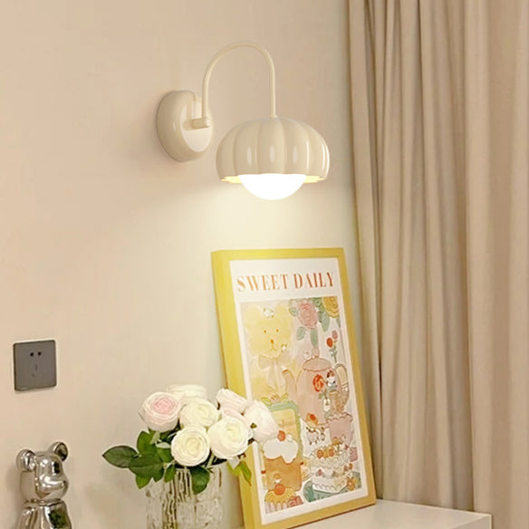 Cream Pumpkin Resin PE Hardware 1 - Light Wall Sconce Lamp