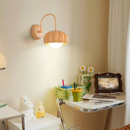 Cream Pumpkin Resin PE Hardware 1 - Light Wall Sconce Lamp
