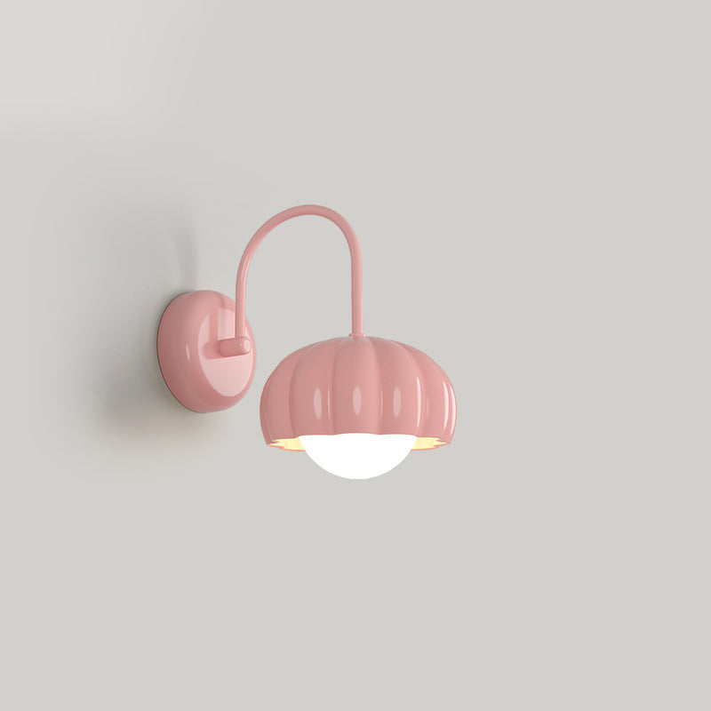 Cream Pumpkin Resin PE Hardware 1 - Light Wall Sconce Lamp