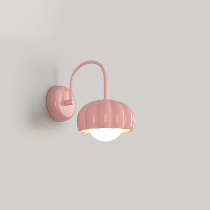 Cream Pumpkin Resin PE Hardware 1 - Light Wall Sconce Lamp