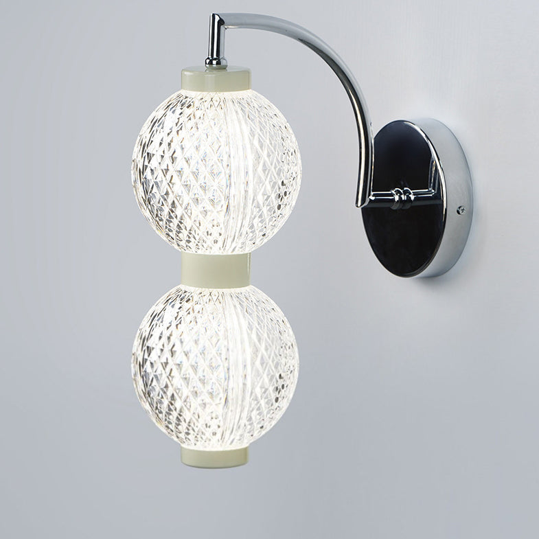 Nordic Round Orbs Acrylic Iron 1/2 - Light Wall Sconce Lamp