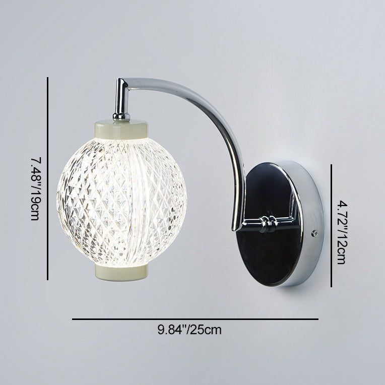 Nordic Round Orbs Acrylic Iron 1/2 - Light Wall Sconce Lamp