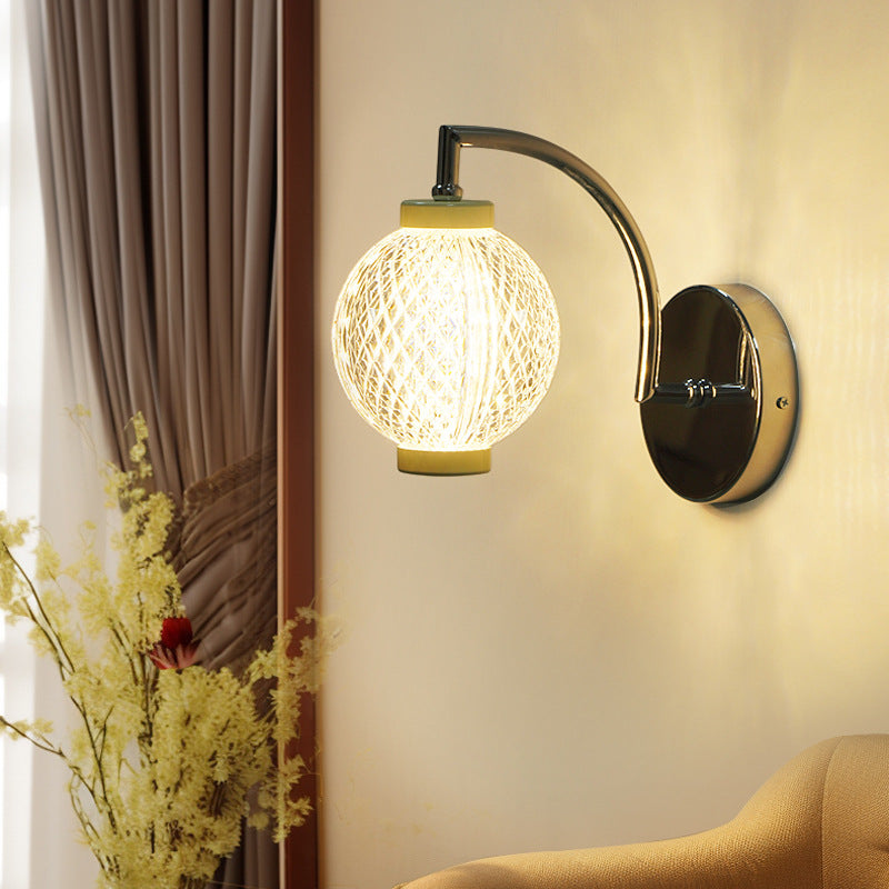 Nordic Round Orbs Acrylic Iron 1/2 - Light Wall Sconce Lamp