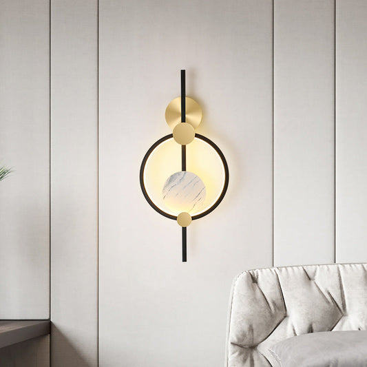 Simplicity Circle Aluminum Silicone LED Wall Sconce Lamp