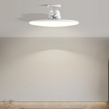 Animal LED Semi-Flush Mount Ceiling Light