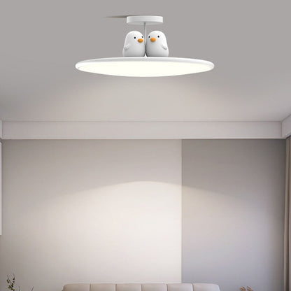 Animal LED Semi-Flush Mount Ceiling Light