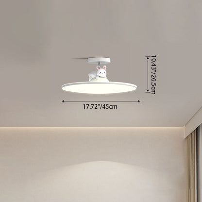 Animal LED Semi-Flush Mount Ceiling Light