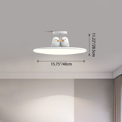 Animal LED Semi-Flush Mount Ceiling Light