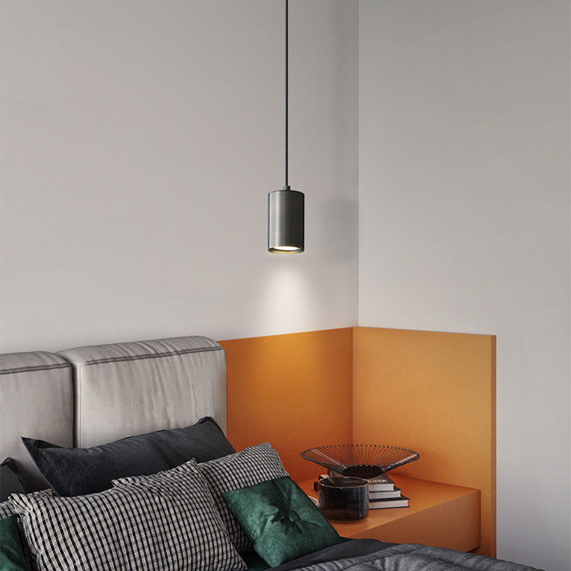Minimalist Copper Cylinder Pendant Light
