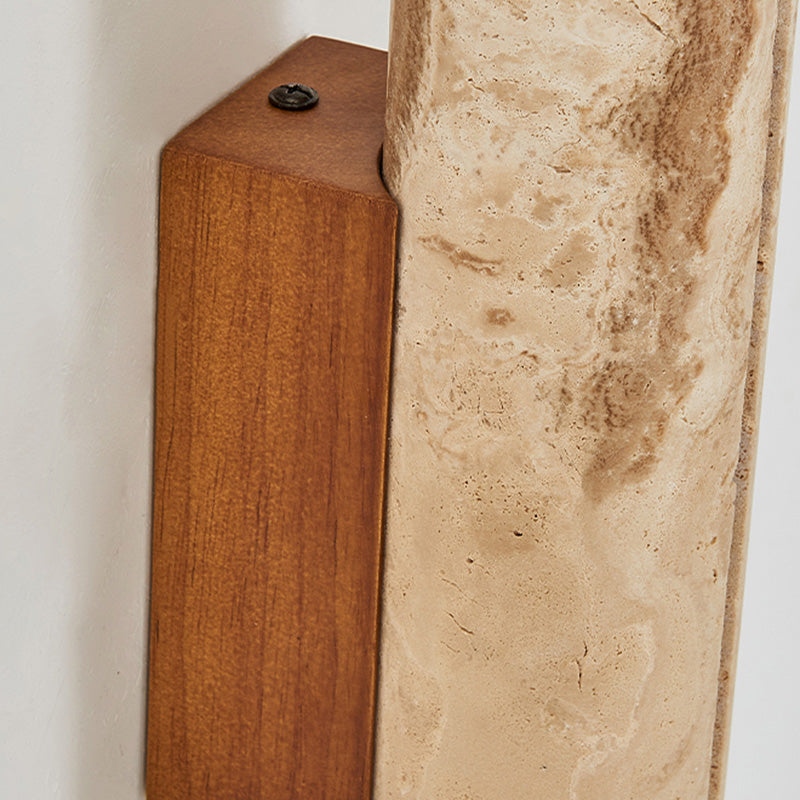 Nordic Travertine Cylinder Wall Sconce