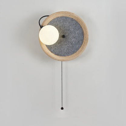 Scandinavian 1-Light Wall Sconce Lamp With Zipper