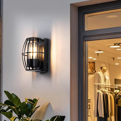 Simplicity Aluminum PC Cage Shape 1-Light Wall Sconce Lamp