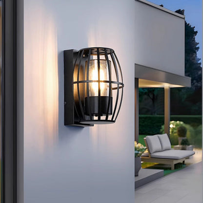 Simplicity Aluminum PC Cage Shape 1-Light Wall Sconce Lamp