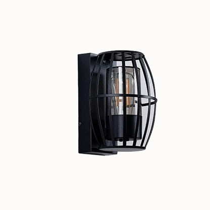 Simplicity Aluminum PC Cage Shape 1-Light Wall Sconce Lamp
