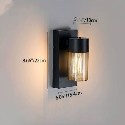 Simplicity Aluminum PC Cage Shape 1-Light Wall Sconce Lamp