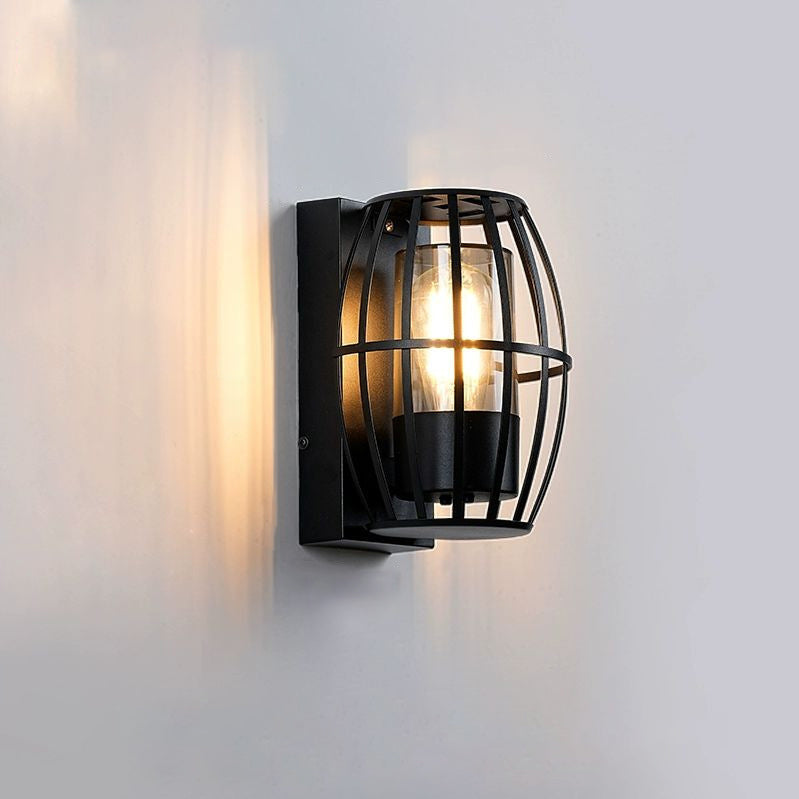 Simplicity Aluminum PC Cage Shape 1-Light Wall Sconce Lamp