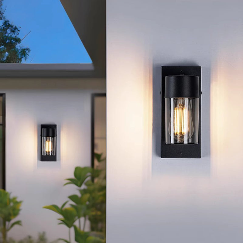 Simplicity Aluminum PC Cage Shape 1-Light Wall Sconce Lamp