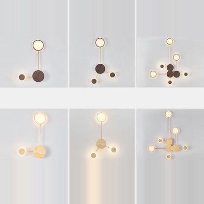 Contemporary Nordic Round Iron Acrylic LED Wall Sconce Lamp