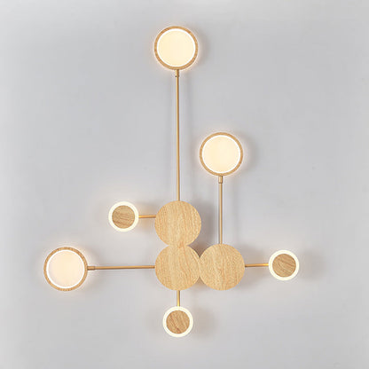 Contemporary Nordic Round Iron Acrylic LED Wall Sconce Lamp