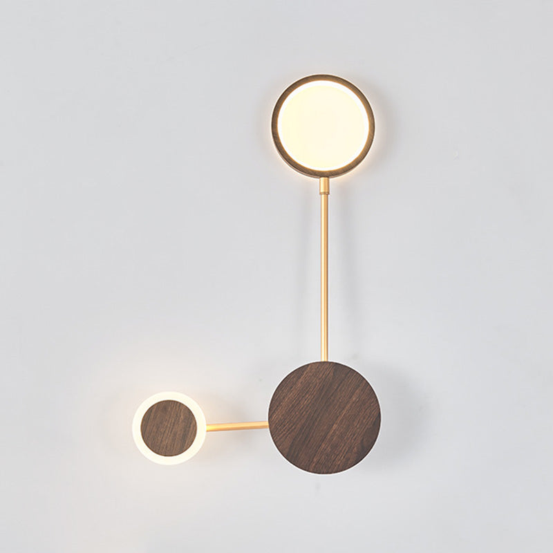 Contemporary Nordic Round Iron Acrylic LED Wall Sconce Lamp