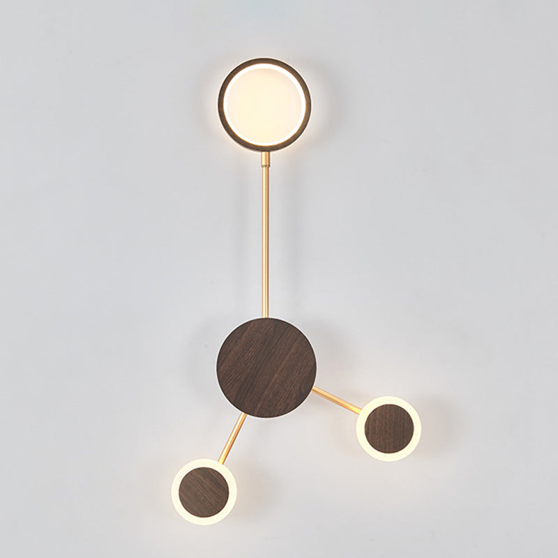 Contemporary Nordic Round Iron Acrylic LED Wall Sconce Lamp